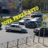 Возле ТЦ Рассвет в Пензе образовалась пробка из-за аварии