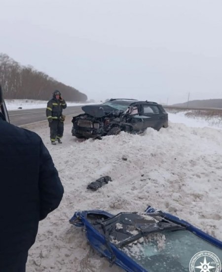 В Башкирии при столкновении фуры и легковушки пострадали три человека
