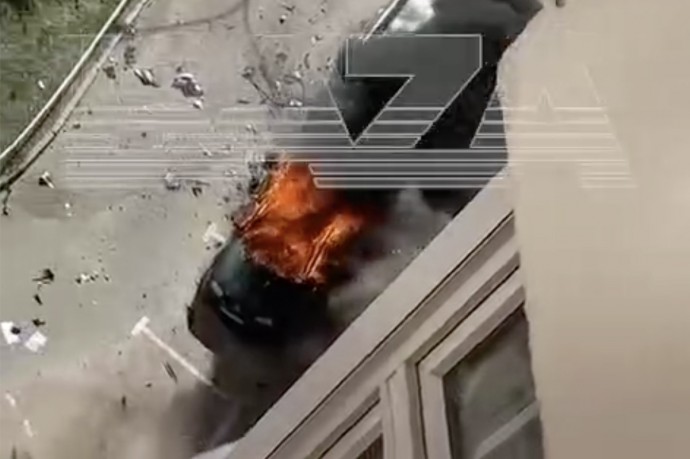 В подмосковной Балашихе произошел мощный взрыв автомобиля