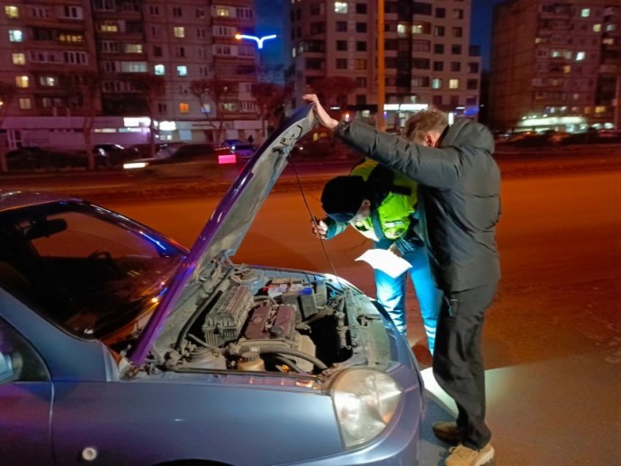 В Магнитогорске прошёл рейд по незаконным лампам в автомобилях