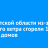 В Иркутской области из-за сильного ветра сгорели 17 жилых домов