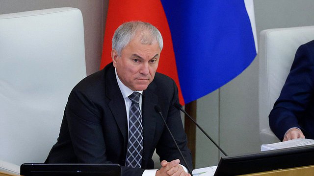 Вячеслав Володин предложил проработать дополнительные изменения в законодательство в отношении иноагентов