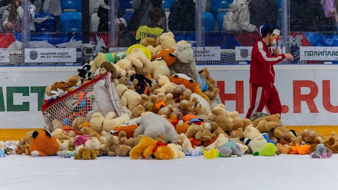 В ходе акции «Мишкопад» на матче АКМ-«Ростов» удалось собрать 1 млн рублей