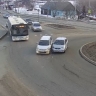 Утром на кольце в Южно-Сахалинске произошло ДТП