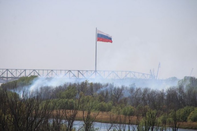 Остров Городской снова в дыму