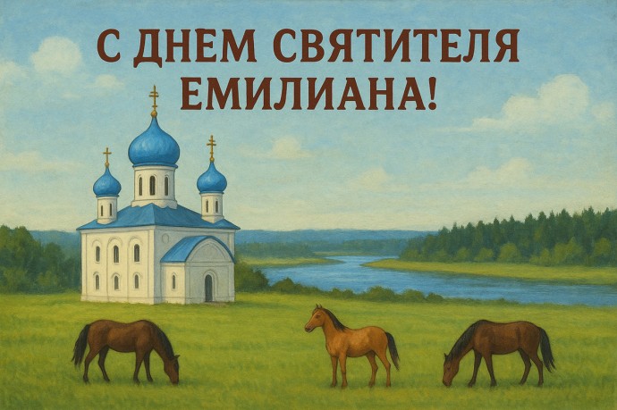 Открытка на День святителя Емилиана Открытка на День святителя Емилиана