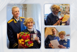 Заместитель Председателя СК России А.В. Клаус поздравил с днем рождения почетную участницу Всероссийской акции «Дни белых журавлей» Полину Дмитриевну Громову