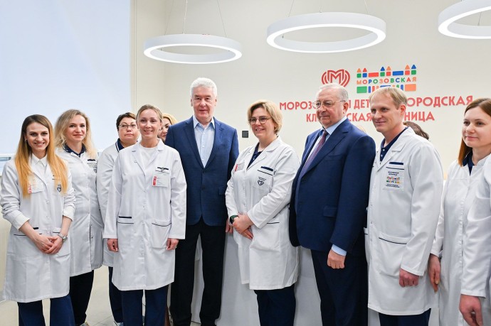 Мэр Москвы открыл уникальный центр ранней помощи в Морозовской больнице Мэр Москвы открыл уникальный центр ранней помощи в Морозовской больнице