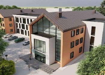 В Екатеринославке начали возводить стены здания будущей поликлиники