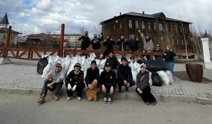 Порядка 3500 мешков мусора собрали на общегородских субботниках в Якутске