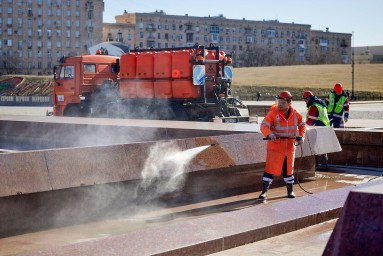 Фонтанный комплекс на Поклонной горе начали готовить к зиме