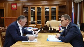 Марат Хуснуллин провёл встречу с губернатором Челябинской области Алексеем Текслером