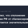ЦБ отметил, что отклонение экономики РФ от сбалансированного роста остается значительным