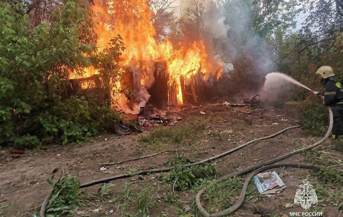 Пожары произошли в Чернском районе и Алексине