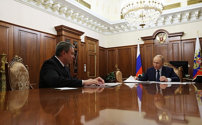 Встреча с главой Луганской Народной Республики Леонидом Пасечником