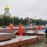 Фонтанный комплекс на Поклонной горе промоют после зимы