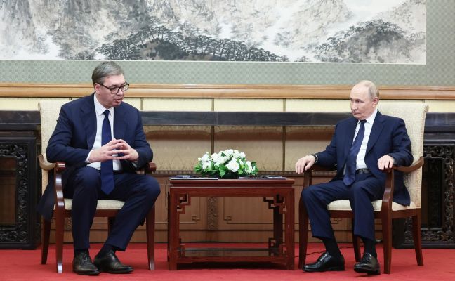 Вучич — Путину: Мы под серьезным прессом, но вводить санкции против России не будем