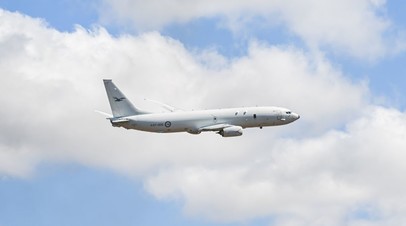 Американский самолёт-разведчик кружит над Балтийским морем
