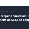 Нефть ускорила снижение, Brent подешевела до $63,5 за баррель