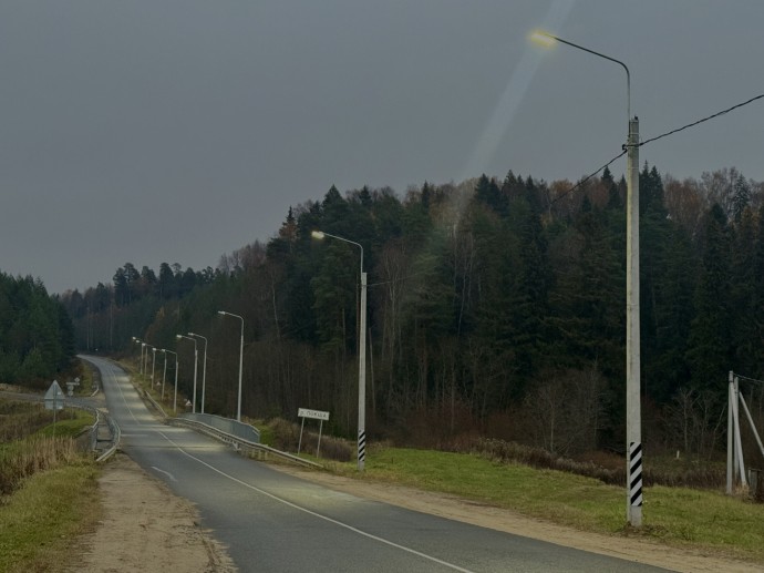 «Россети Центр» смонтировали систему наружного освещения в Красносельском районе Костромской области