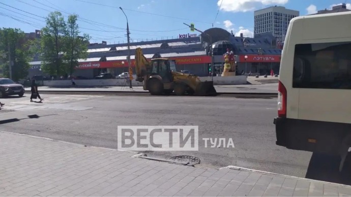 На Красноармейском проспекте Тулы начался ремонт На Красноармейском проспекте Тулы начался ремонт