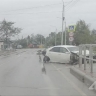 "Утро после Дня города": раскуроченный седан заметили в Ногликах