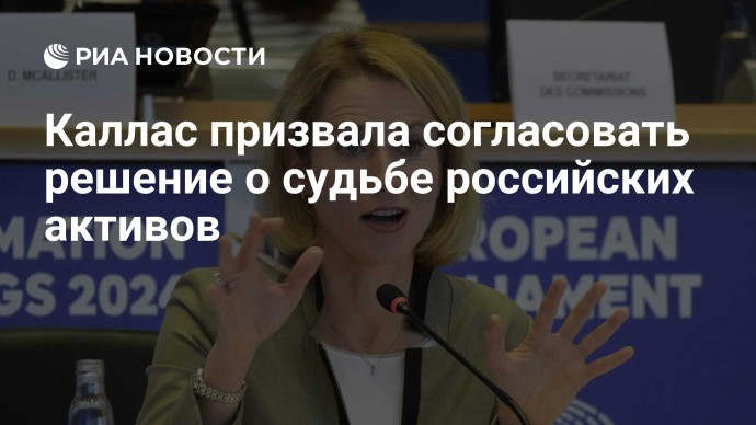 Каллас призвала согласовать решение о судьбе российских активов