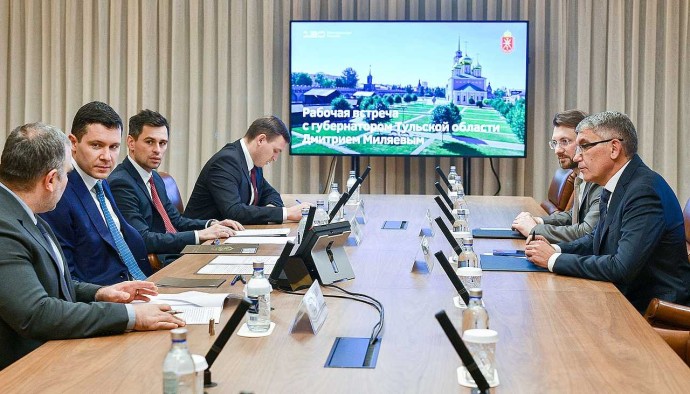 Дмитрий Миляев и Антон Алиханов обсудили развитие тульской промышленности