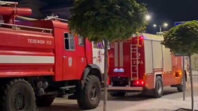 В Уфе произошел пожар в здании колледжа