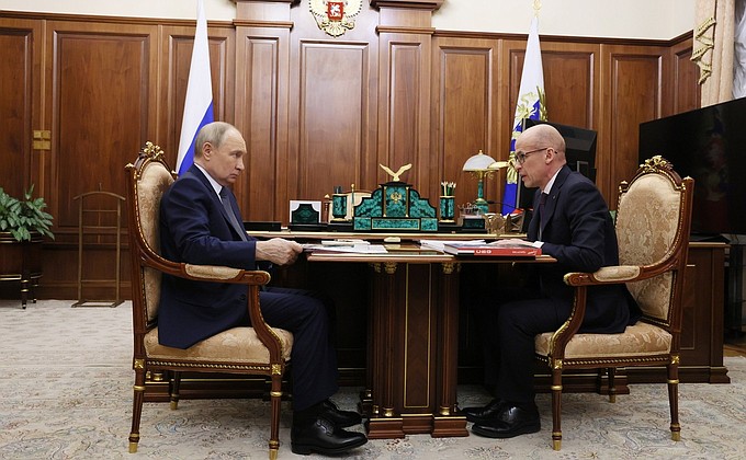 Встреча с главой Удмуртской Республики Александром Бречаловым