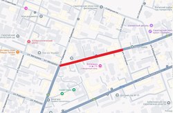 На четыре дня закрывается участок улицы в центре