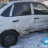 В Уфе при столкновении двух автомобилей пострадала девушка