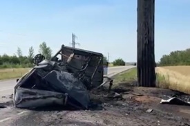 Погибли четыре человека. В Пензенском районе грузовик загорелся после столкновения с иномаркой