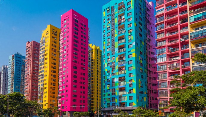 Депутаты предложили раскрасить дома хрущевской постройки в яркие цвета Депутаты предложили раскрасить дома хрущевской постройки в яркие цвета