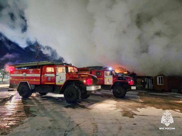 В селе Бурятии горела баня