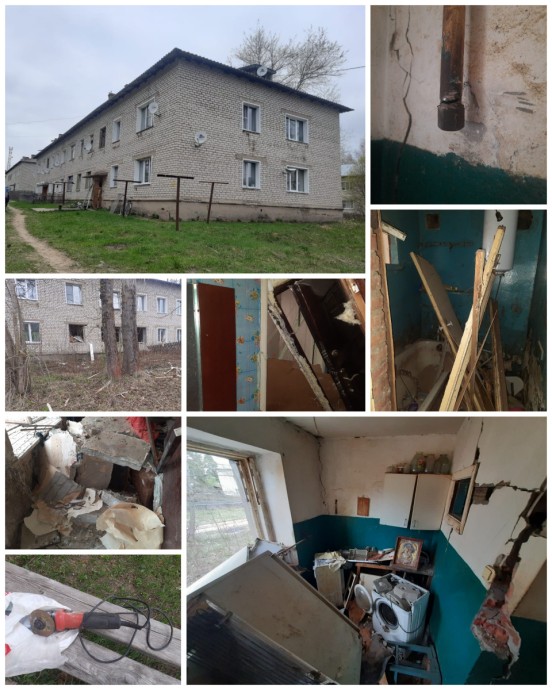 В Котельничском районе мужчина повредил многоквартирный дом, пытаясь вернуть себе газ