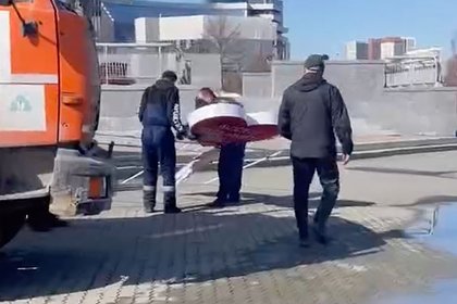 В российском городе фигуры SHAMAN и Мизулиной приняли за мусор и выбросили