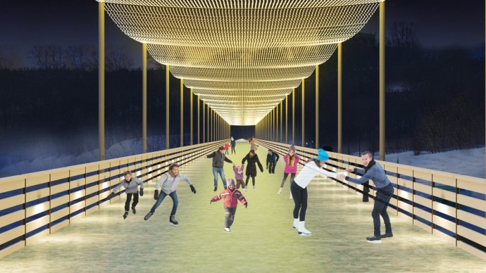 Каток откроется на новой набережной музея-заповедника «Коломенское»