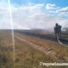 В районе Башкирии потушили горящую сухую траву