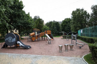 Джазовый сквер на Загородном проспекте выходит на финальный этап благоустройства