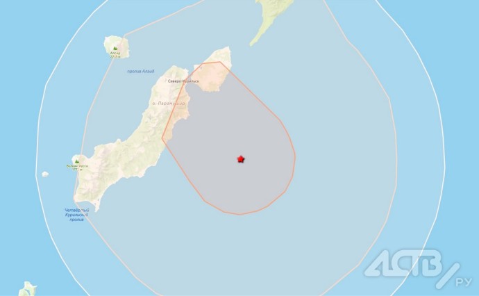 Курилы снова трясло: рядом с грядой произошло новое землетрясение Курилы снова трясло: рядом с грядой произошло новое землетрясение