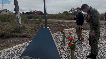 Волонтеры устанавливают в приграничье памятные знаки в честь погибших бойцов СВО