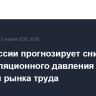 Банк России прогнозирует снижение проинфляционного давления со стороны рынка труда