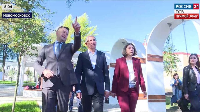 Как развивается Новомосковск: основные точки визита Дмитрия Миляева в город