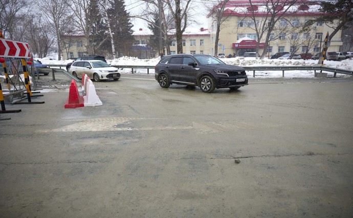 Подрядчика накажут за вынос грязи на проспекте Мира в Южно-Сахалинске