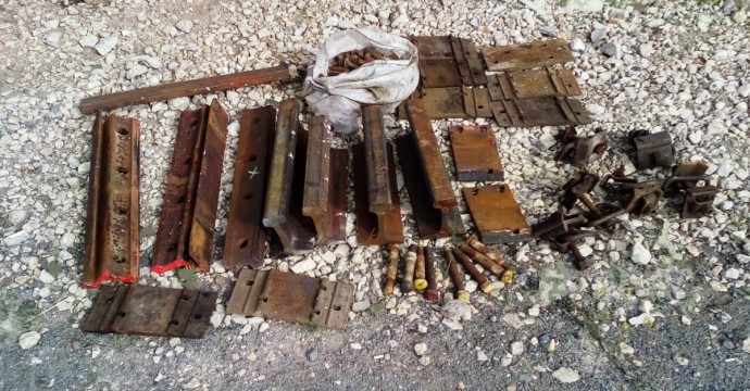 46-летний уроженец Нижегородской области похитил почти 2 тонны кировских рельсов