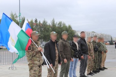 В Уфе прошли проводы участников СВО на фронт