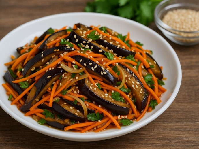 Баклажаны по-корейски с морковью и кунжутом: рецепт для домашней кухни Баклажаны по-корейски с морковью и кунжутом: рецепт для домашней кухни