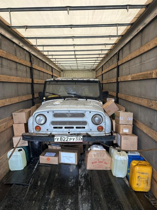 Район Башкирии в зону СВО доставил три автомобиля с гуманитаркой Район Башкирии в зону СВО доставил три автомобиля с гуманитаркой