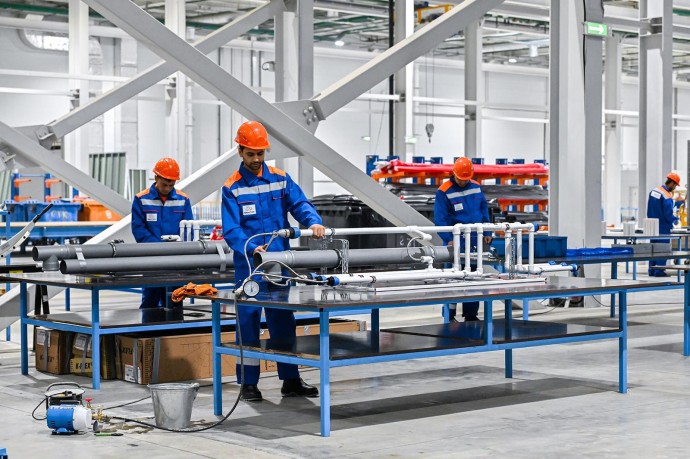 В районе Внуково открылся завод крупномодульного домостроения